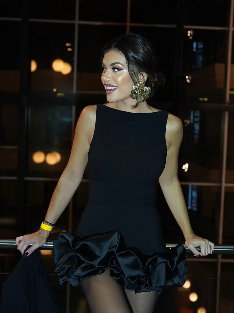 Selina™ | Sukienka Selina z falbanami