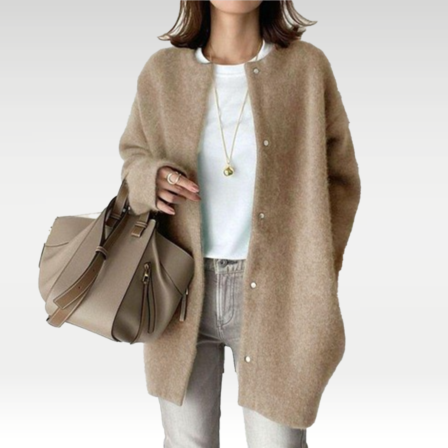 Mila | Sweter ze Stójką Elegancki