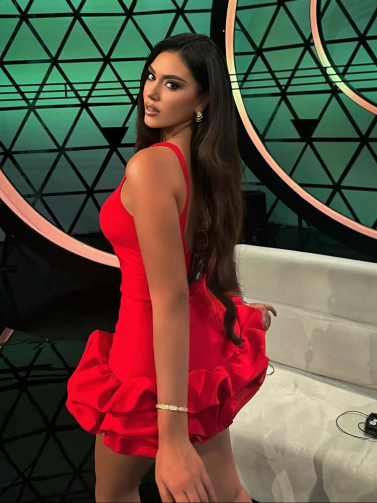 Selina™ | Sukienka Selina z falbanami