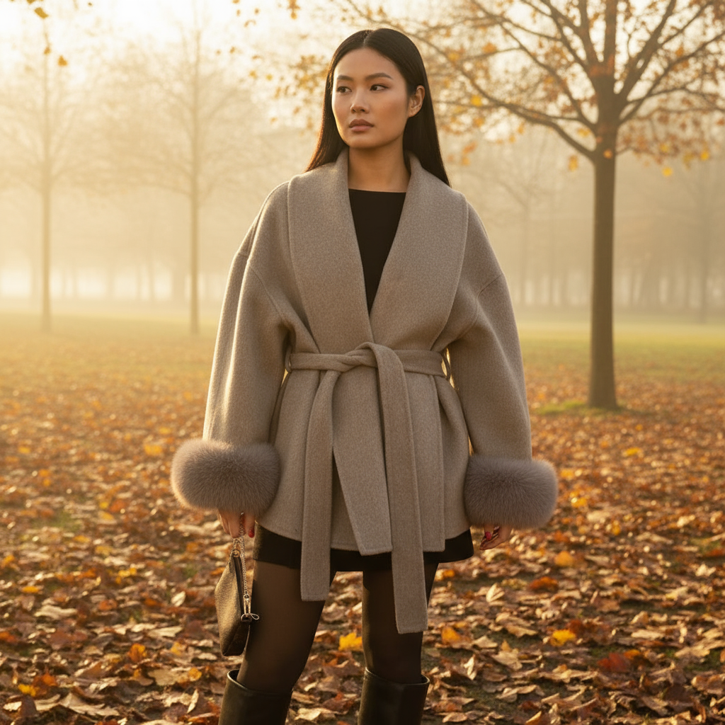 Julia | Elegancki płaszcz wełniany
