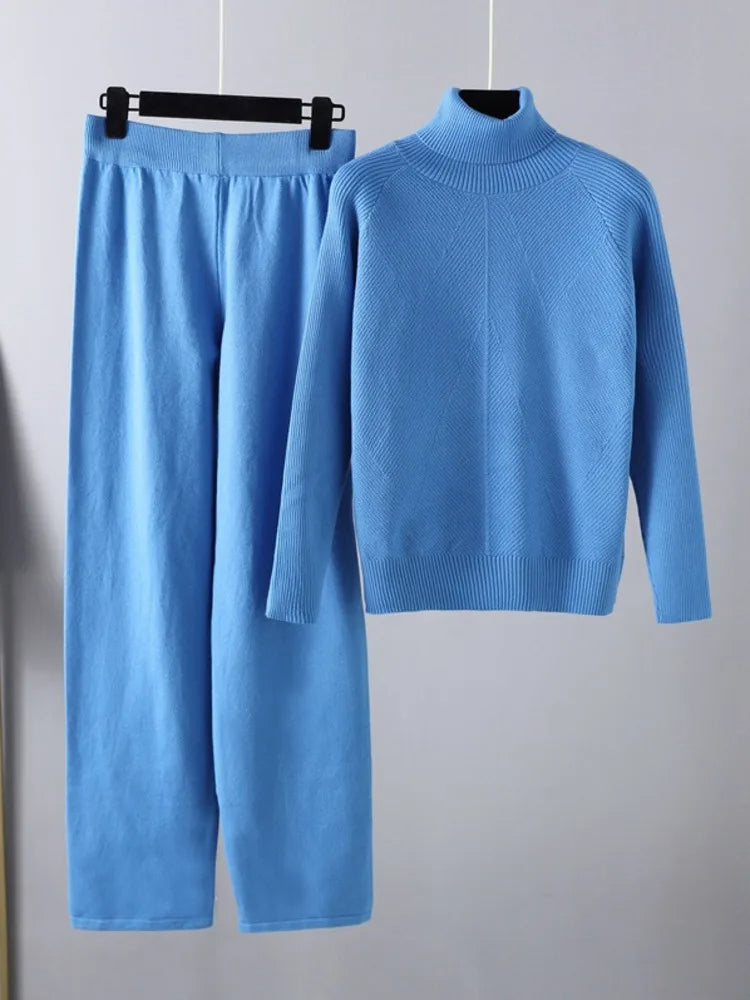 Izabele Atelier™ | Zestaw dwuczęściowy lounge z plecionego dzianiny