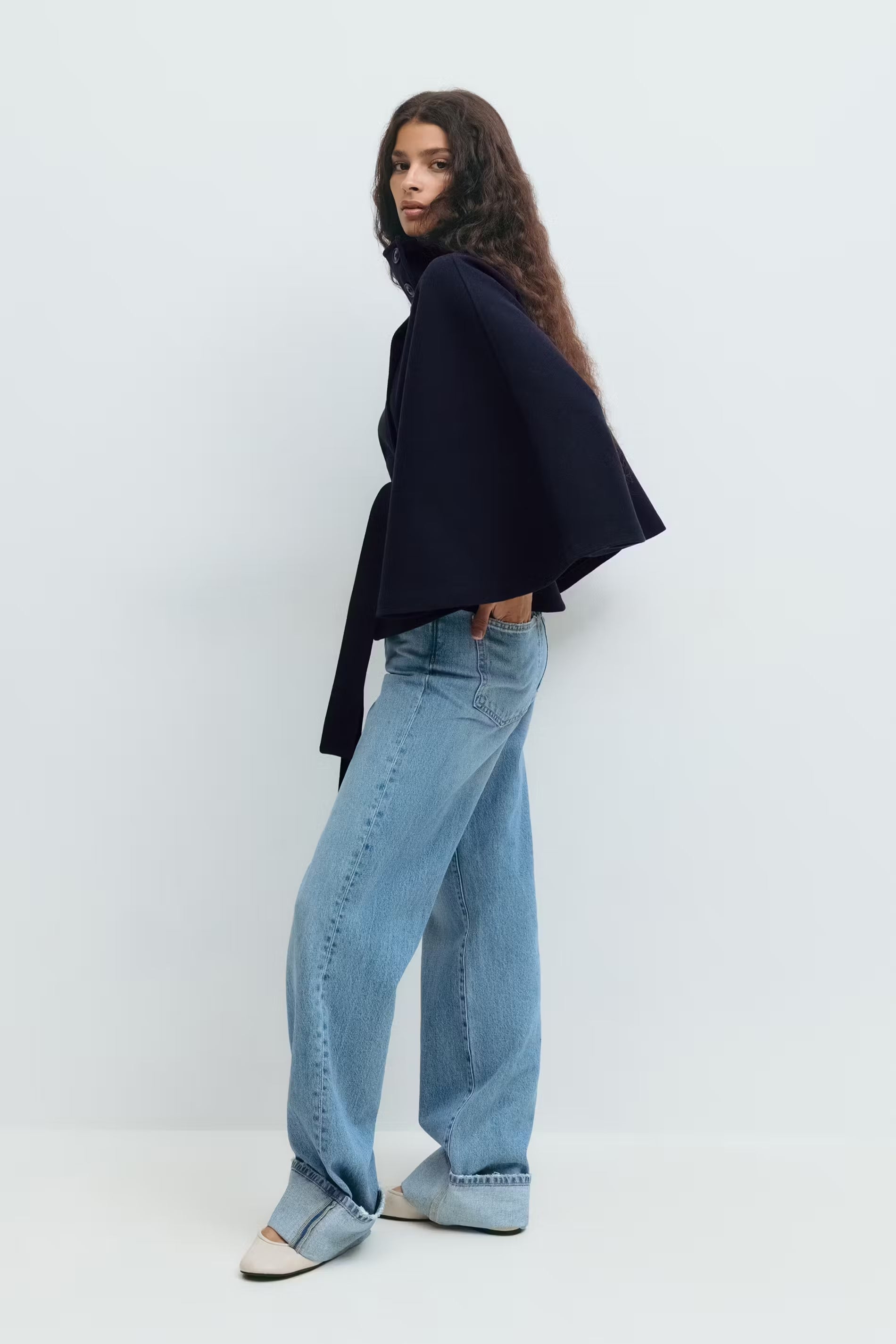 Ania | Stylowa peleryna jesienna