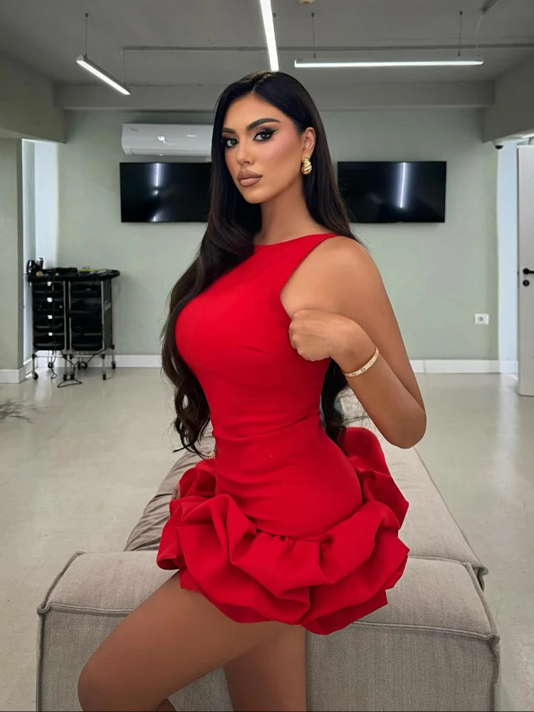 Selina™ | Sukienka Selina z falbanami