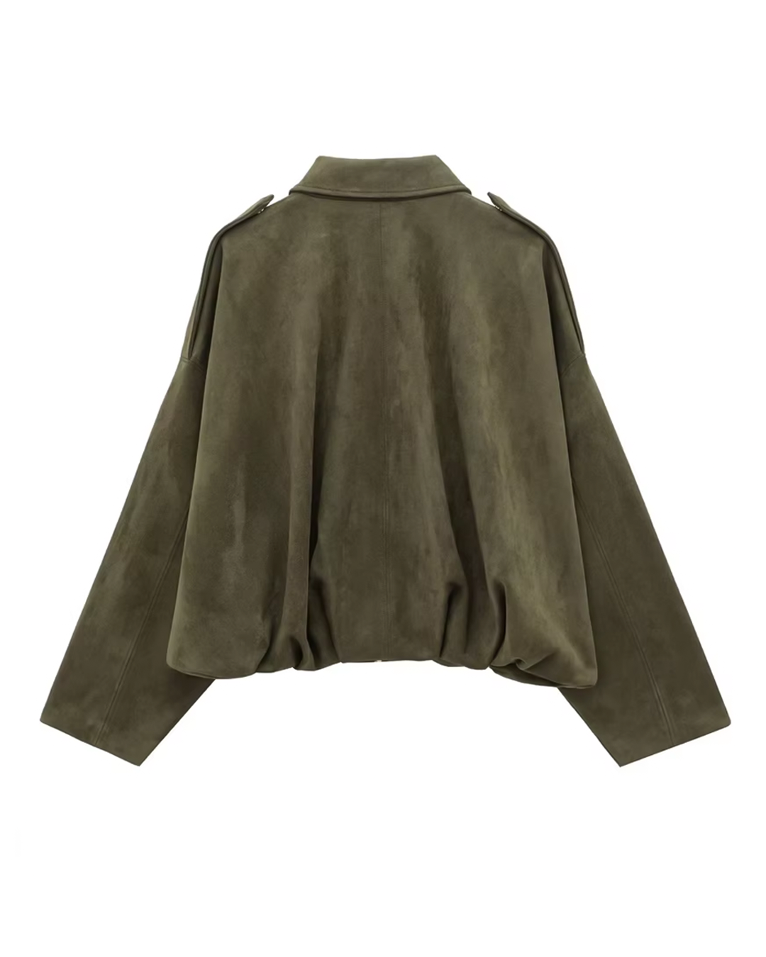 Chloé™ | Kurtka z zielonego zamszu