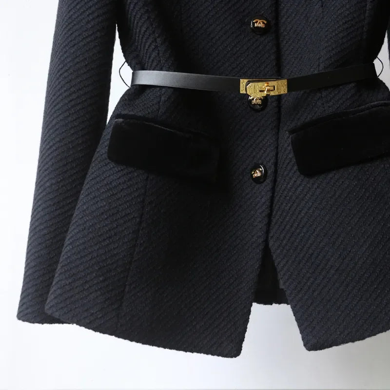 Veronica™| Le blazer de luxe avec ceinture