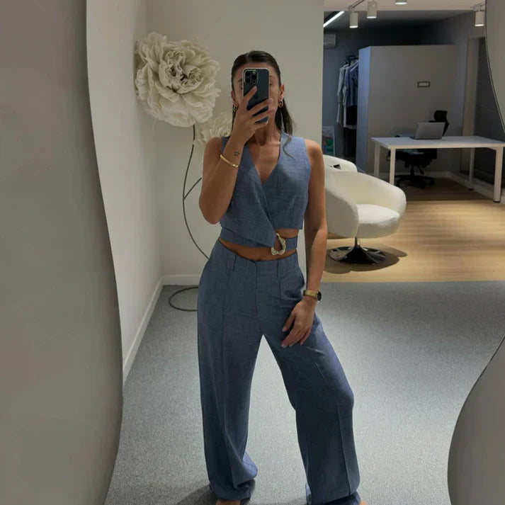 Adriana™ | Elegancki Zestaw Stare Srebro