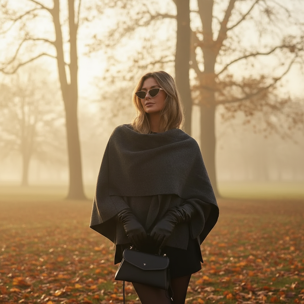 Renata | Płaszcz z Szalikiem