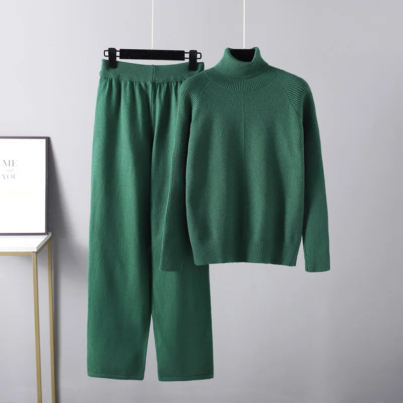 Izabele Atelier™ | Zestaw dwuczęściowy lounge z plecionego dzianiny